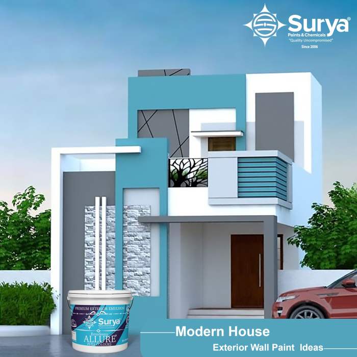 Exterior wall painting